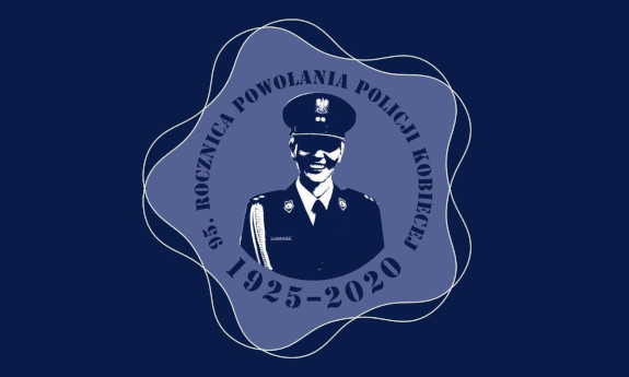 Grafika przedstawiająca policjantkę